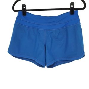 Lululemon Groovy Run Short Blue Shimmer Lined Women's 6  with 4in inseam.